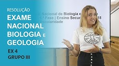 Resolução Exame 11ºano de Biologia e Geologia 2018 - 1ªFase - Grupo 3 - Exercício 4