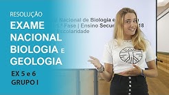 Resolução Exame 11ºano de Biologia e Geologia 2018 - 1ªFase - Grupo 1 - Exercício 5